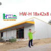 โกดังโรงงานสำเร็จรูป HW-H 18x42x8 ม.